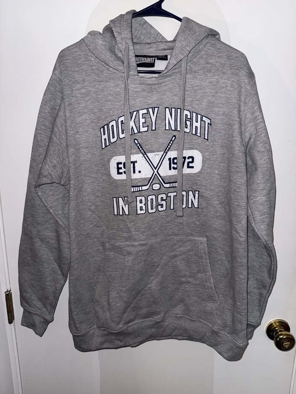 Pennant Sportswear Hockey Night In Boston EST 1972 Graphic Hoodie